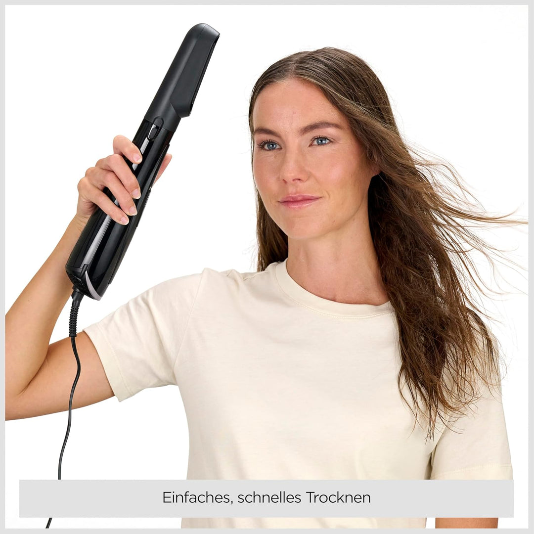 BaByliss Style Smooth 1000, 3-in-1 Warmluftbürste zum Föhnen, Glätten und für Volumen, 1000W, AS128E