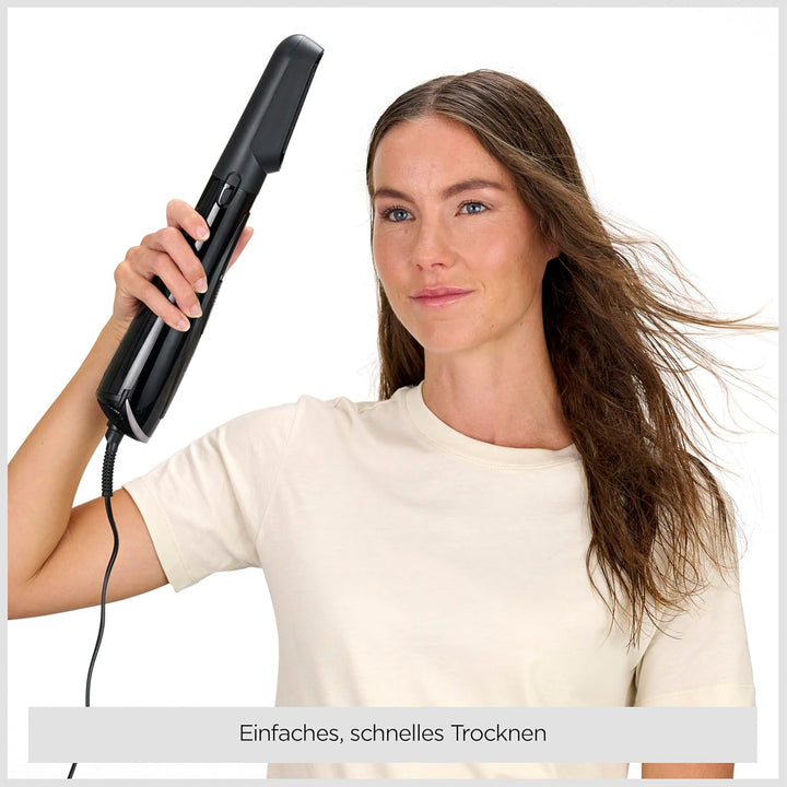 BaByliss Style Smooth 1000, 3-in-1 Warmluftbürste zum Föhnen, Glätten und für Volumen, 1000W, AS128E