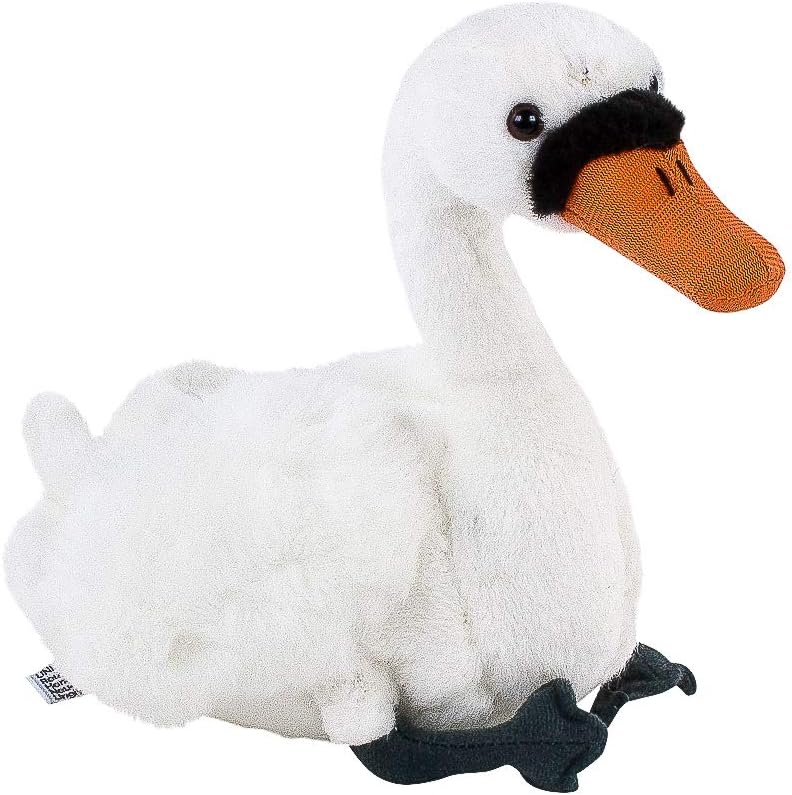Teddys Rothenburg Kuscheltier Schwan 15 cm weiss sitzend Uni-Toys Plüschschwan Stofftier Plüschtier