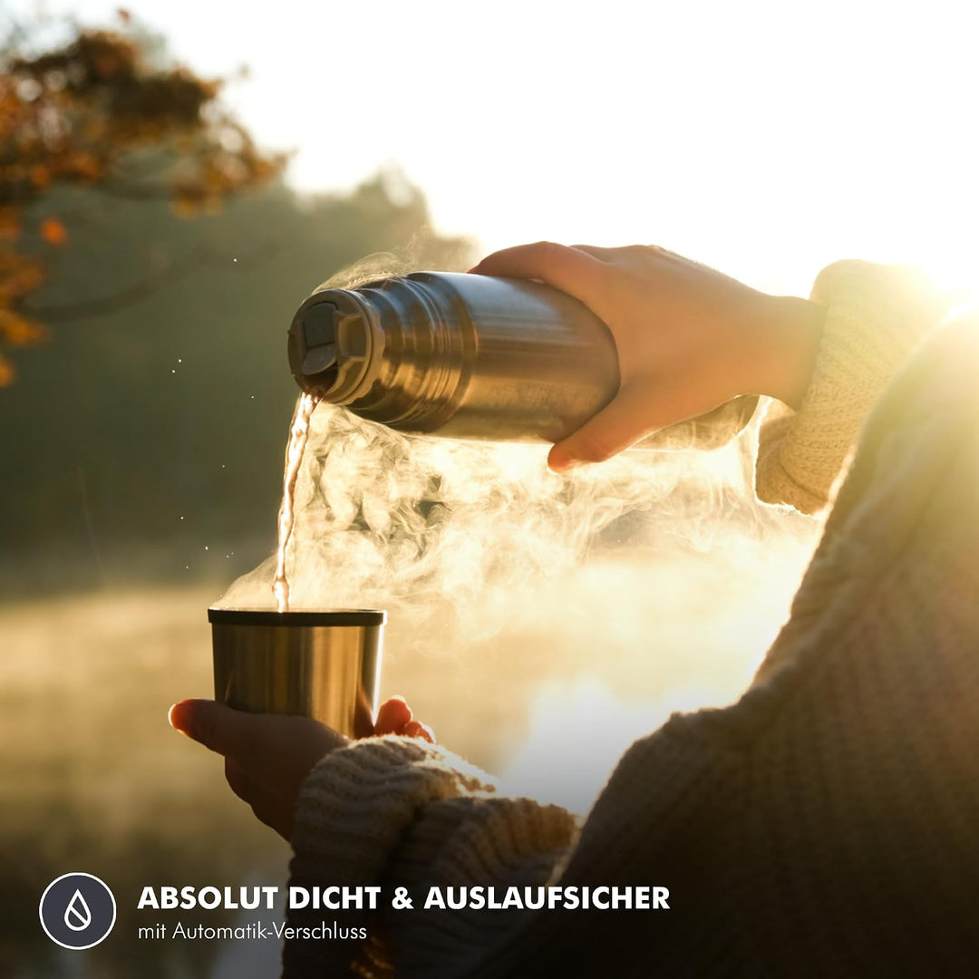 Thermos 4019.205.035 Isolierflasche Light and Compact, 0,35 L, edelstahl mattiert Edelstahl 350 ml,