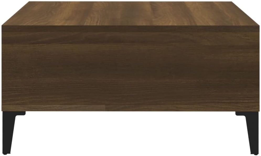 WIFESE Couchtisch mit 4 Fächer 60x60x30 cm Beistelltisch Holz Modernes Design Wohnzimmertisch Kleine