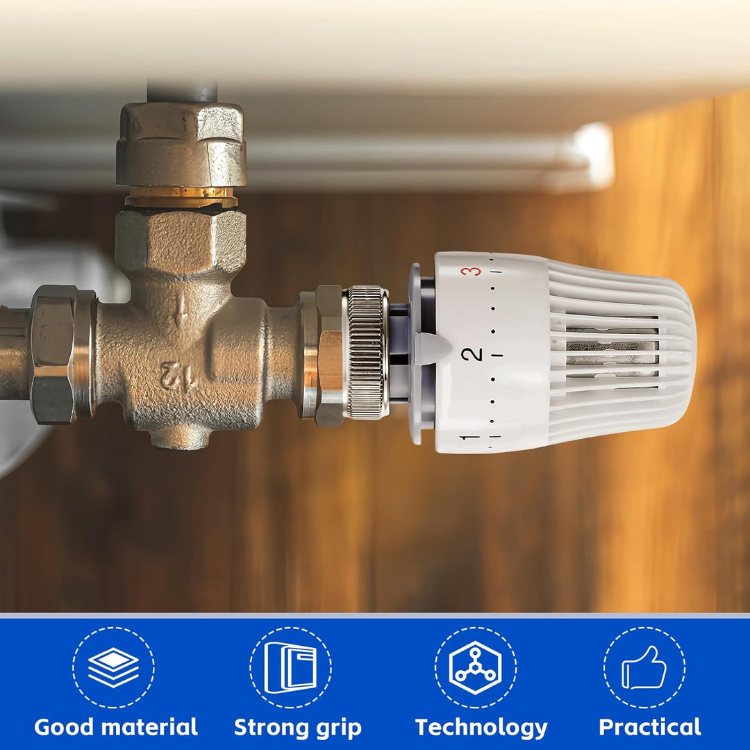 8 Stück Thermostatkopf Heizkörperventil, Thermostatkopf Kühlerthermostat, Smart Kühlerventil Ersatzk