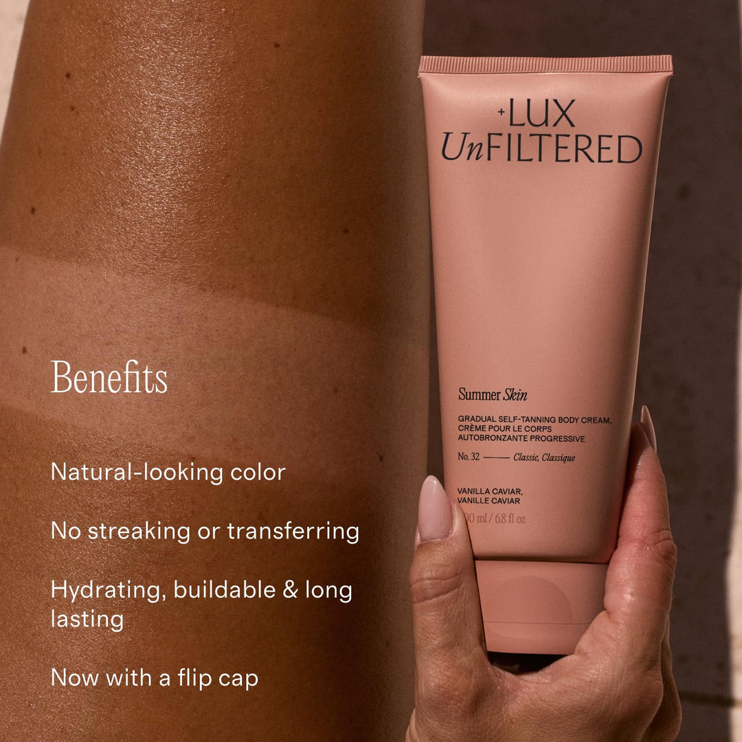 + Lux Unfiltered N°32 Body Sculpting Gradual Tanning Lotion – Selbstbräuner Straffende Körperlotion