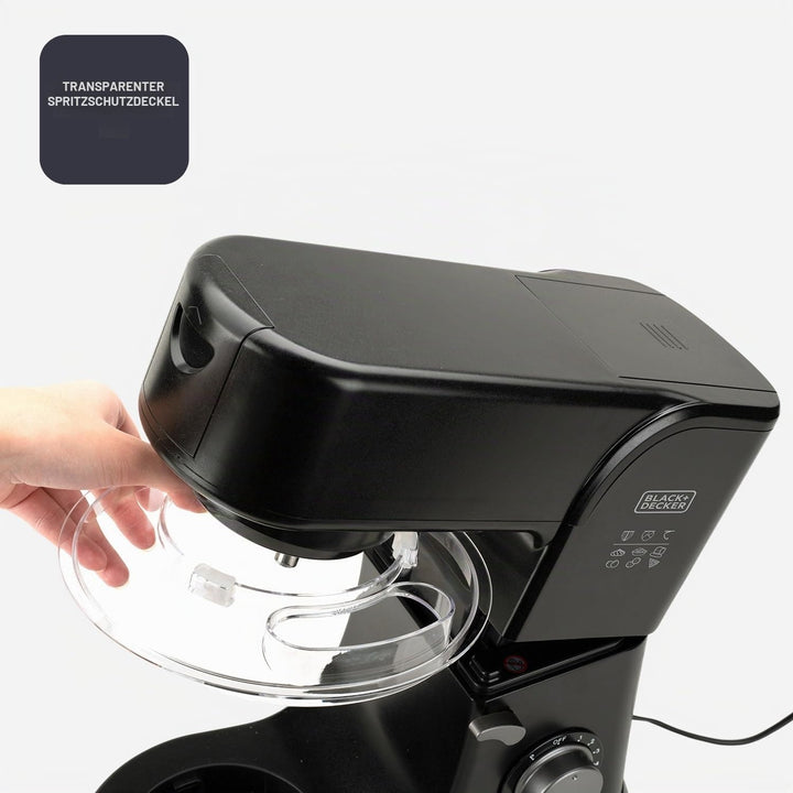 BLACK+DECKER BXJBA350E - Standmixer, Pulse-Funktion, 1,5 l Kunststoffbehälter, 4-Edelstahl-Messer, a