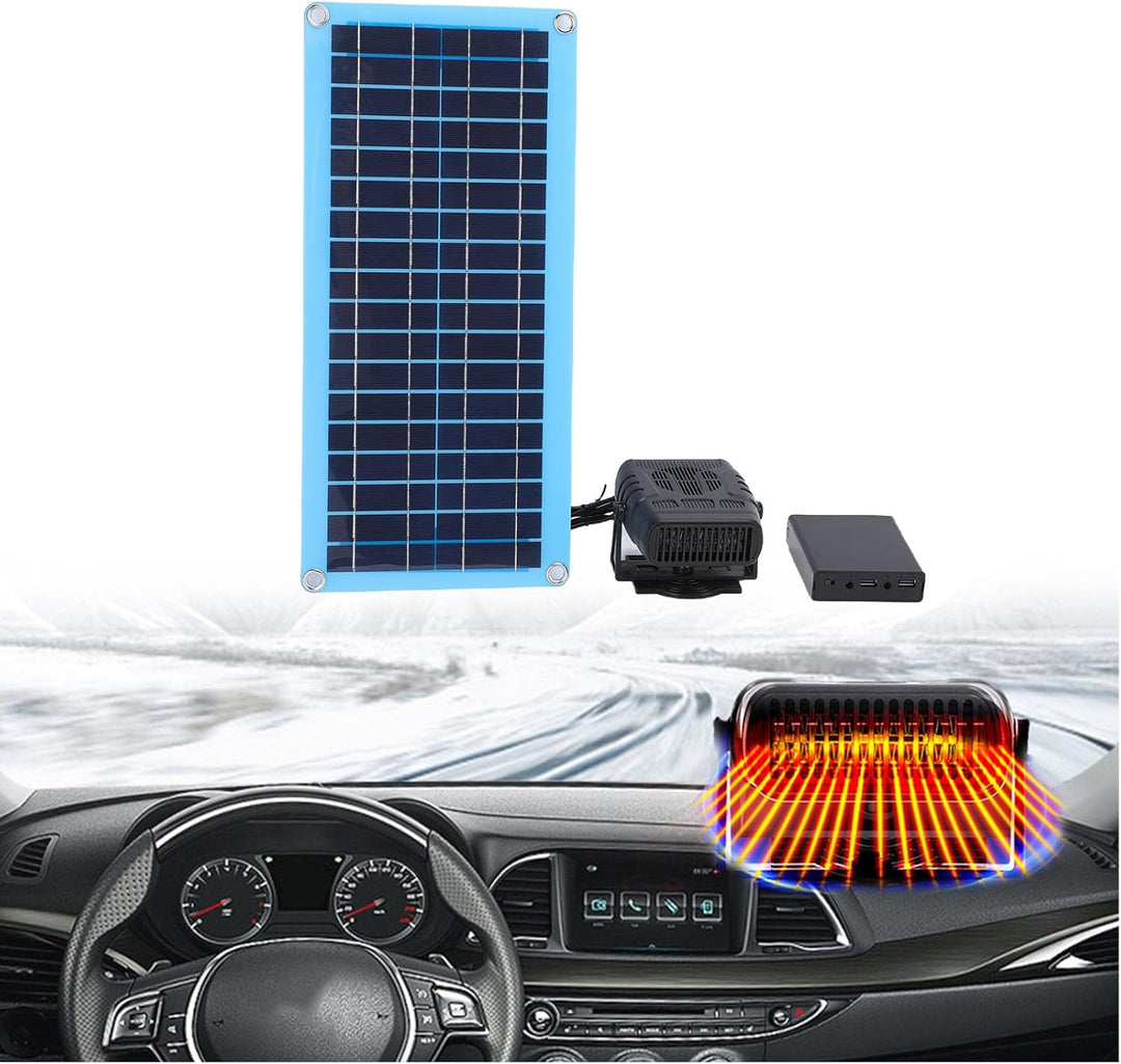 banapoy Solarheizung für Hühnerstall, 30 W Tragbare Solarbetriebene Autoheizung, Verstellbares Windg