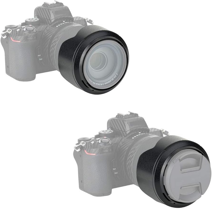 JJC Gegenlichtblende für Nikon NIKKOR Z DX 50-250mm F/4.5-6.3 VR Kamera-Objektive on Nikon Z50 - Ers