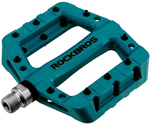 ROCKBROS Fahrradpedale Nylon Composite Flatpedale 9/16 MTB Pedale 3 Bearing rutschfest Wasserdicht A