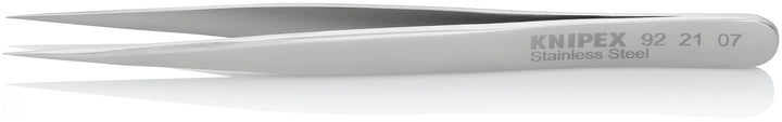 KNIPEX Universalpinzette Mattiert Glatt 110 mm, 92 21 07 0.25 mm Silber, 0.25 mm Silber