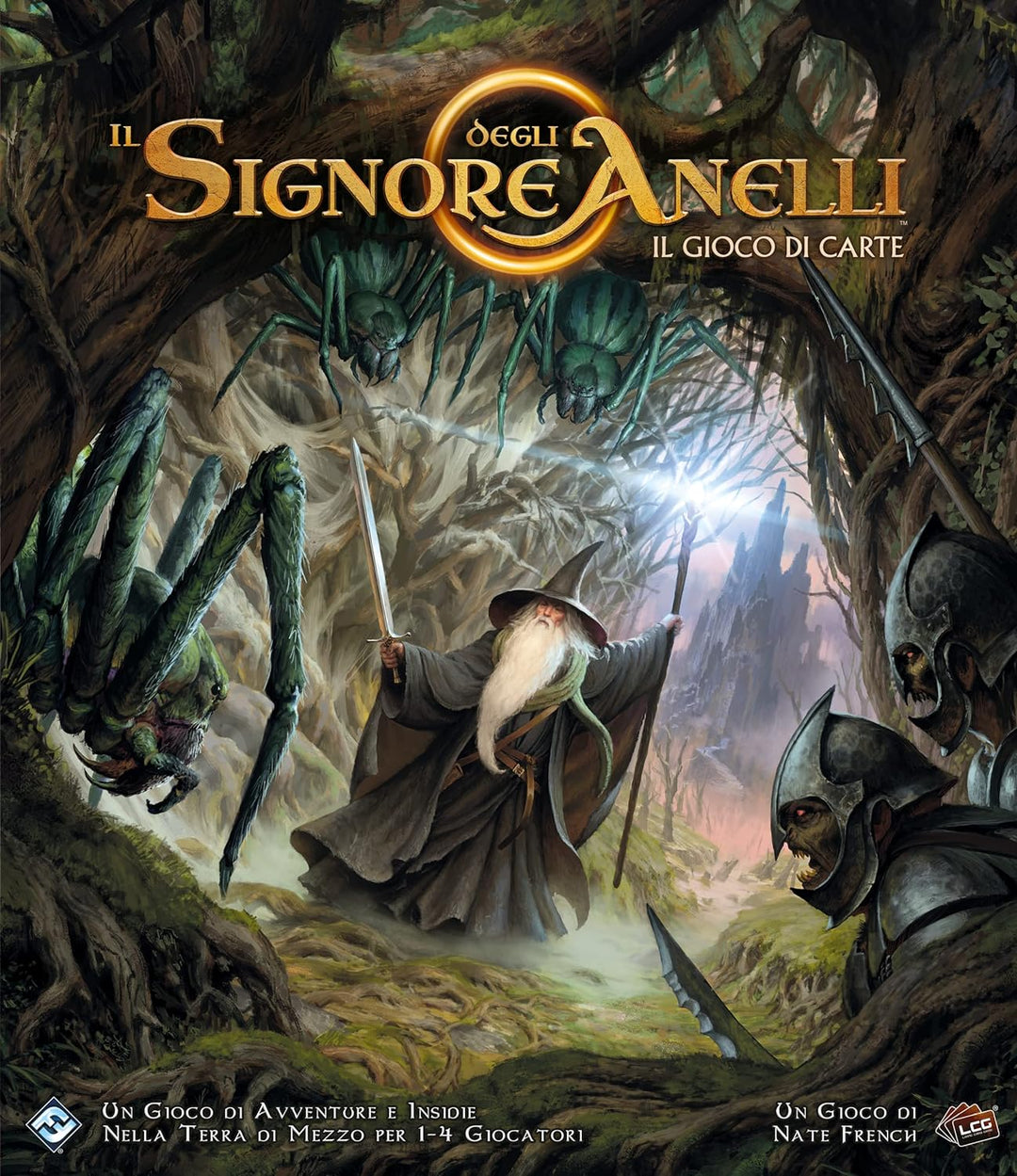 Asmodee – Der Herr der Ringe: Das Kartenspiel, LCG, neues Format, 1–4 Spieler, ab 14 Jahren, italien
