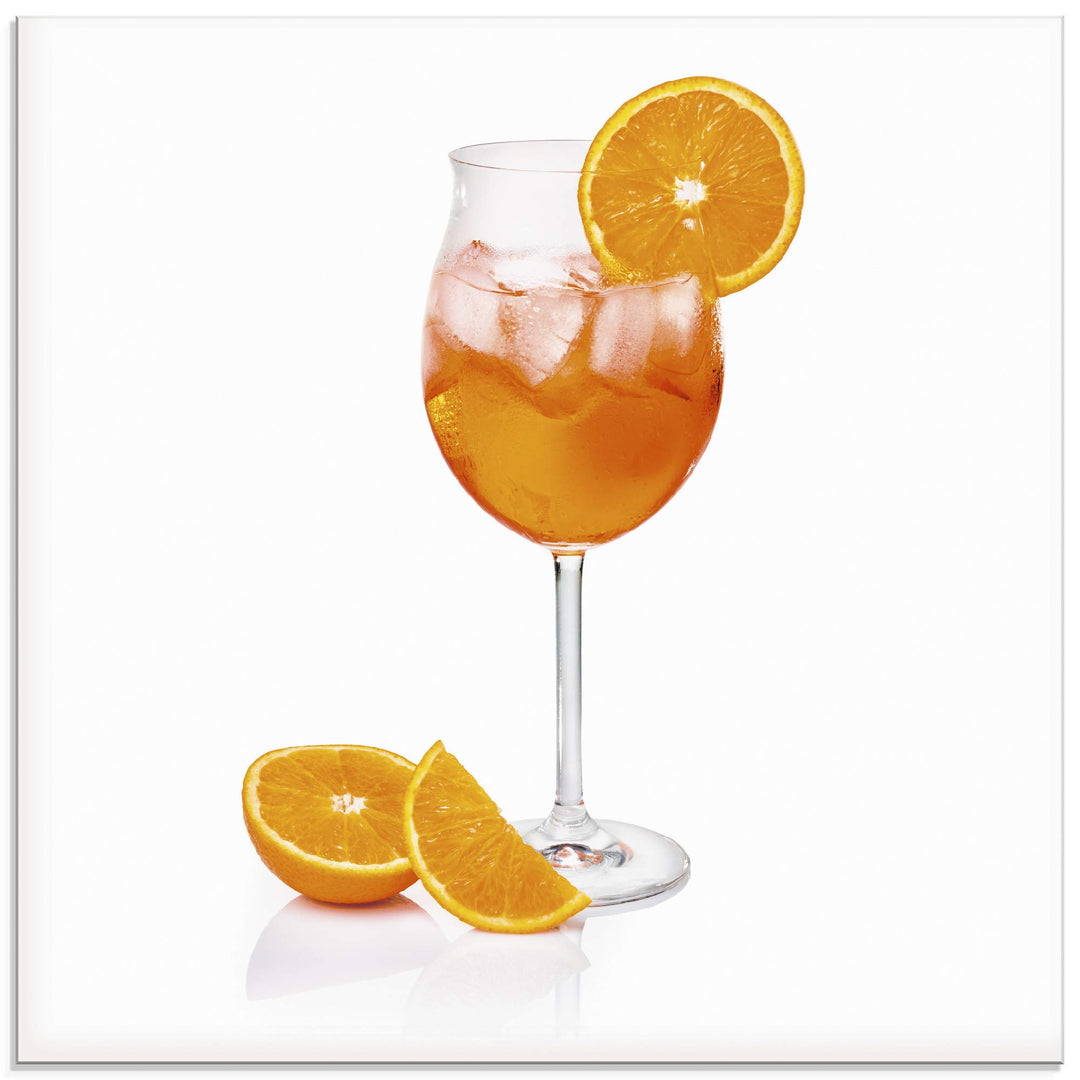ARTland Glasbilder Wandbild Glas Bild einteilig 50x50 cm Quadratisch Cocktails Früchte Obst Cocktail