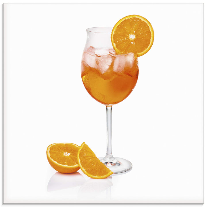 ARTland Glasbilder Wandbild Glas Bild einteilig 50x50 cm Quadratisch Cocktails Früchte Obst Cocktail