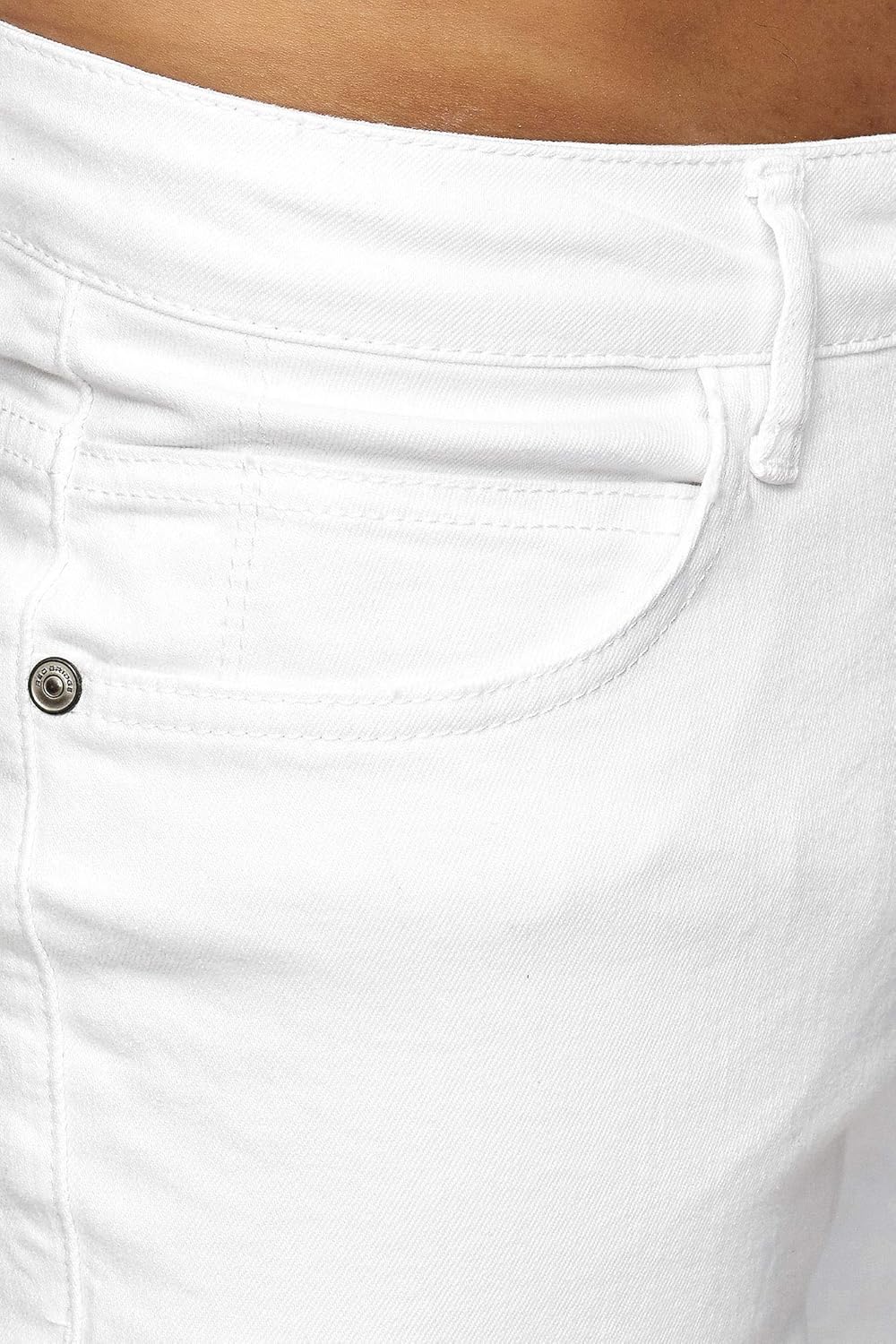 Red Bridge Herren Jeans Hose Slim-Fit Röhrenjeans Denim Colored 33W / 34L Weiss, 33W / 34L Weiss