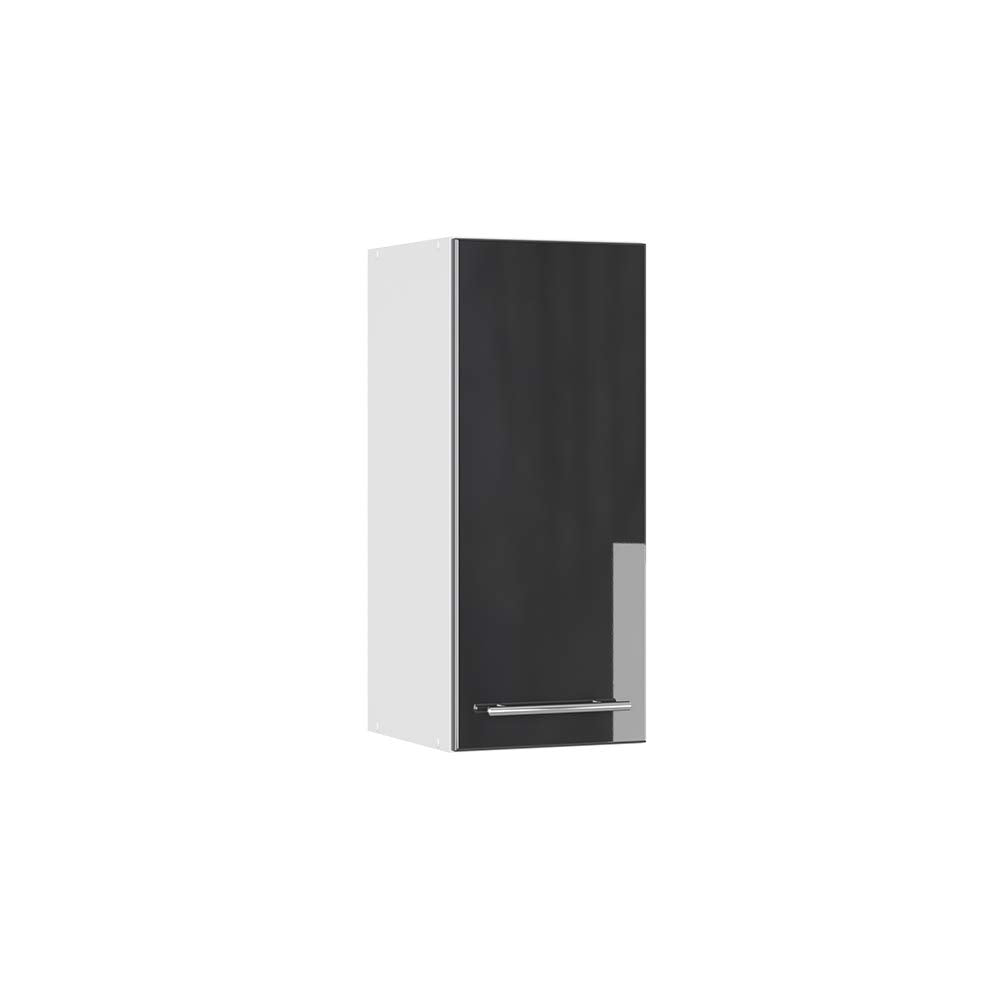 Vicco Hängeschrank Fame-Line, Anthrazit Hochglanz/Weiss, 30 cm Anthrazit Hochglanz Hängeschrank 30 c