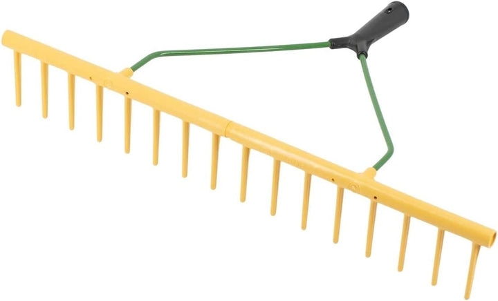 Rekord Rechen mit 16 Zinken aus Kunststoff, einseitig - ohne Stiel Breite: 64 cm Gartenrechen, Heure