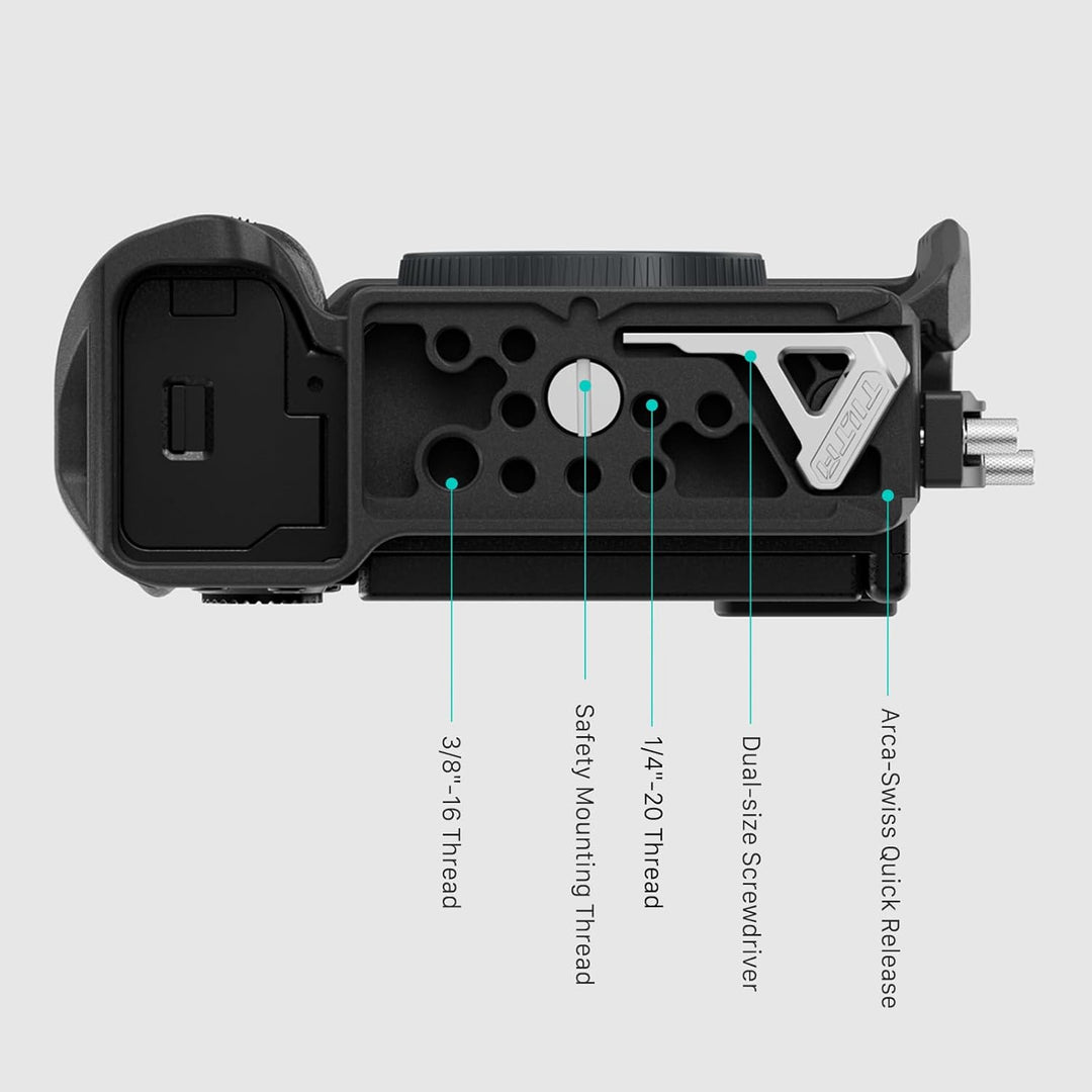 Tilta a7C II/R Cage, Full Camera Cage Compatible with Sony a7C R/II with HDMI Cable Clamp - Black TA