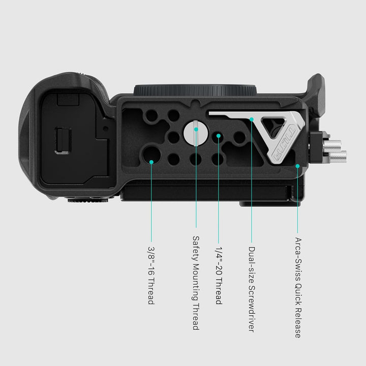 Tilta a7C II/R Cage, Full Camera Cage Compatible with Sony a7C R/II with HDMI Cable Clamp - Black TA