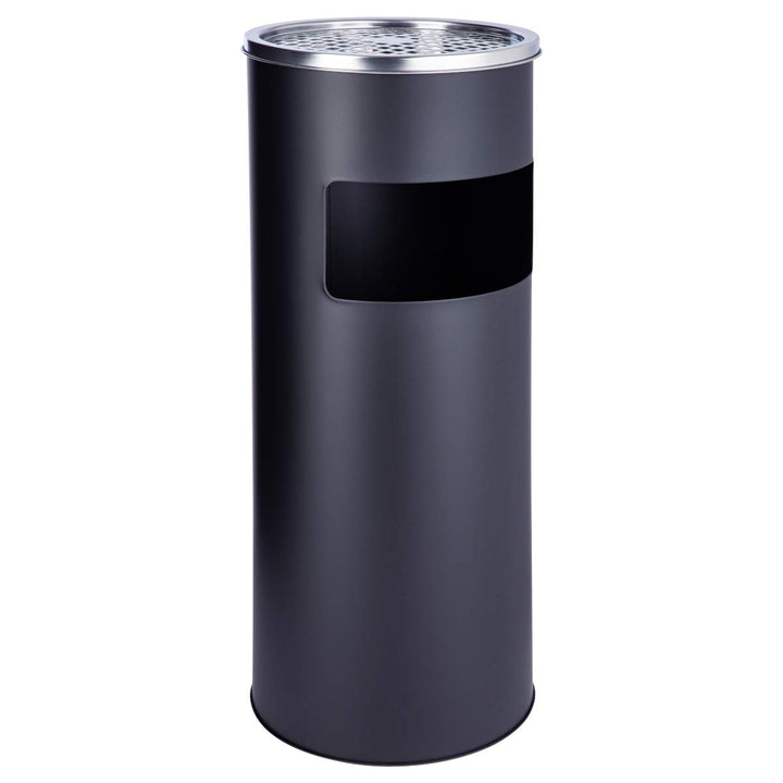 SVITA Standaschenbecher 30 Liter mit Mülleimer Aschenbecher Abfalleimer mit Inneneimer (Schwarz), Sc