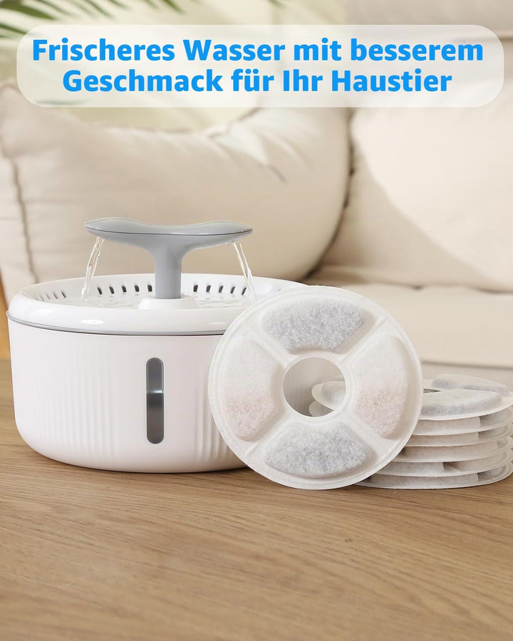 PewinGo Katzenbrunnen Filter, Trinkbrunnen Filter [12 Stück] Ersatzfilter für 2,0-2,5 L Katzenbrunne