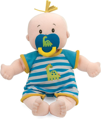 Manhattan Toy 143780 Baby Stella Boy weiches erstes Babypuppe für Alter ab 1 Jahr, 15 Niedliche, Nie