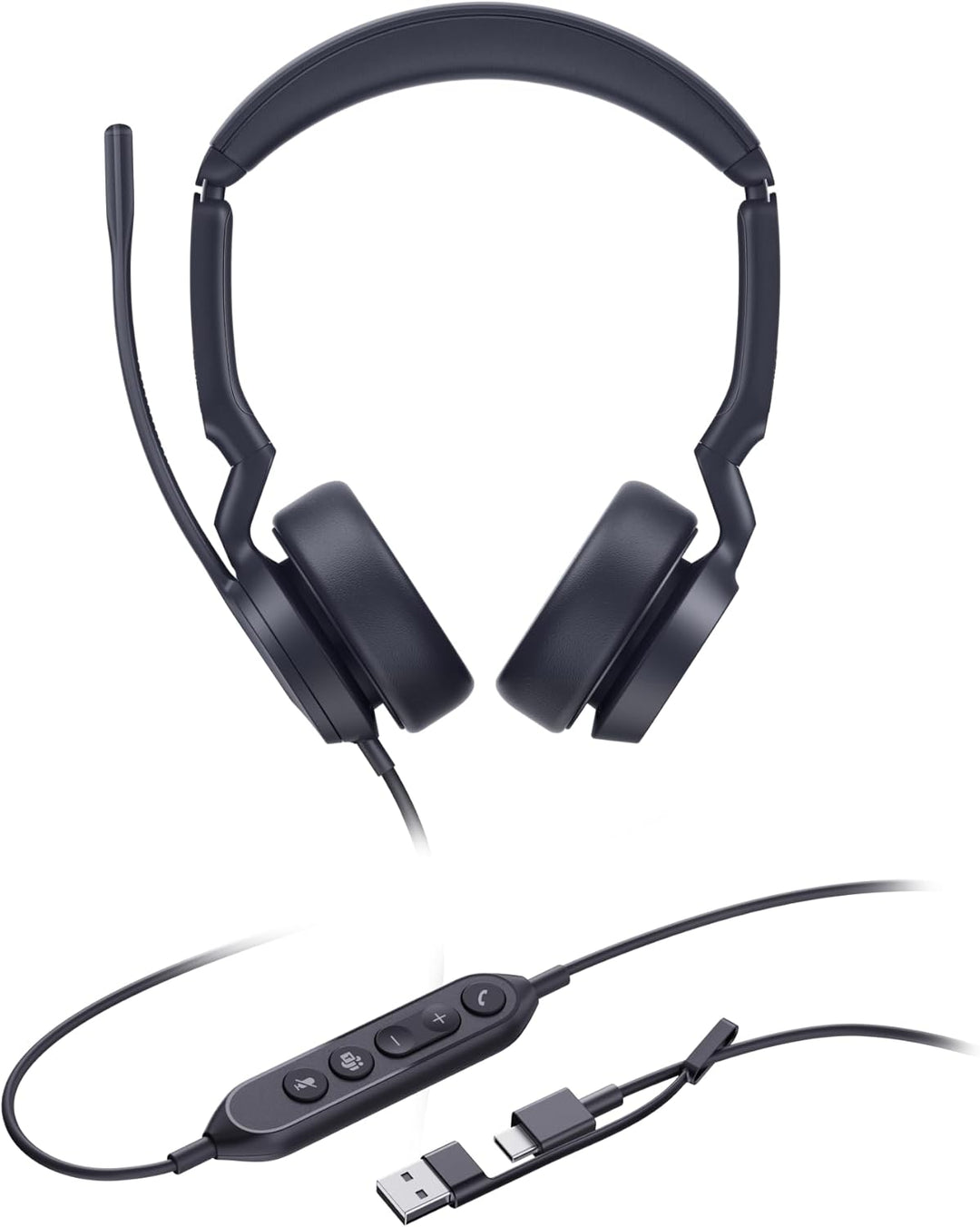 Yealink Headset UH44 Dual Teams USB-C/A, UH44 DUAL Teams