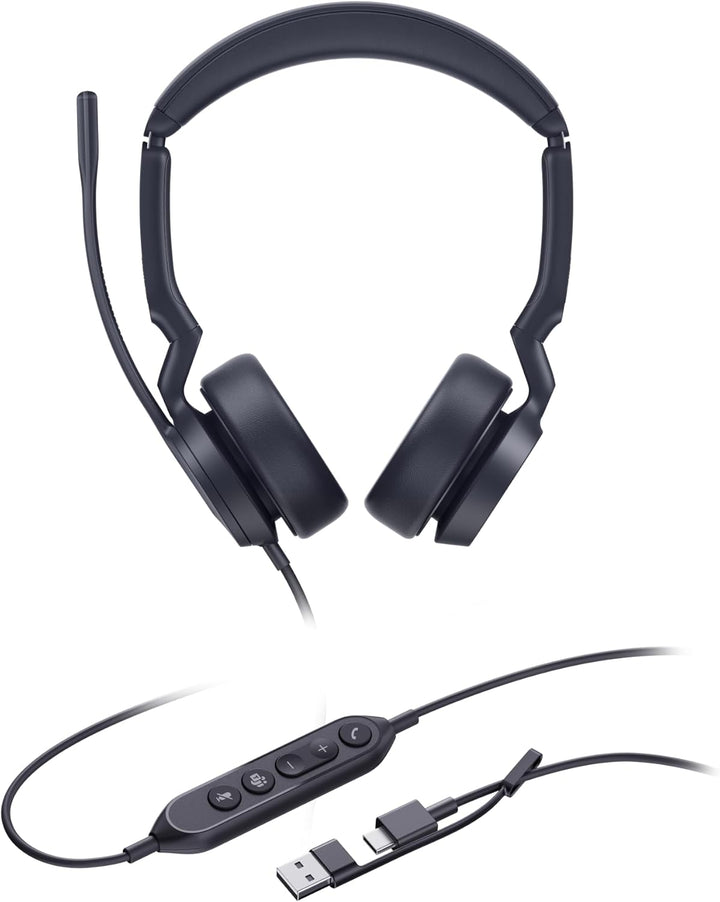 Yealink Headset UH44 Dual Teams USB-C/A, UH44 DUAL Teams