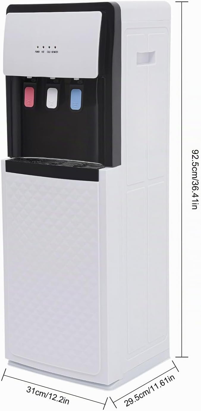 500W Wasserspender Bodenstehender Wasserspender mit Thermostat Schutzfunktion Kalt Heiss Doppelfunkt