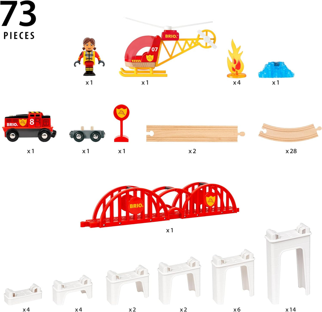 BRIO World – 36114 Grosses Spiralenset| Spielzeuglok-Set für Kinder ab 3 Jahren