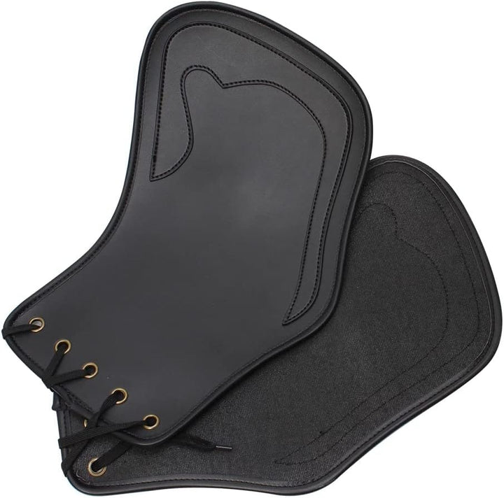 Motorradsattel Leder Hitzeschild, Deflektor Schutz Lünette Motor Heizung Isolierung Lederpad