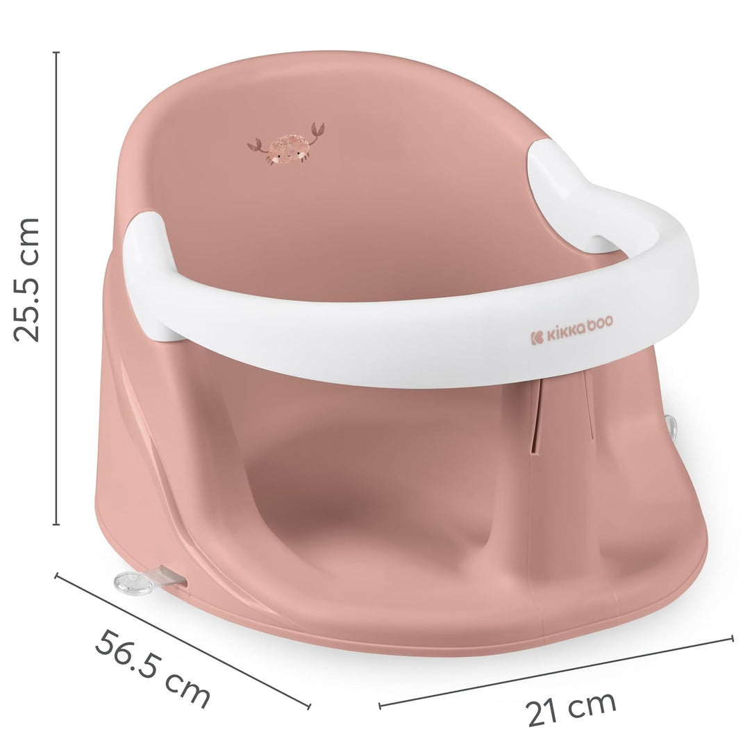 KikkaBoo Badewannensitz Baby ab 6 Monate OCEAN DEEP, rutschfest, BPA-frei, 4 Saugnäpfe, aufklappbare