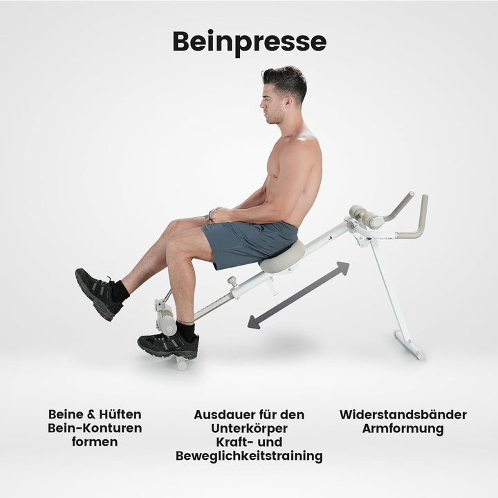 WONDER CORE Pro Max-Trainingsgerät für das Heimfitnessstudio, 4-in-1-Trainingsgerät: Rudermaschine,