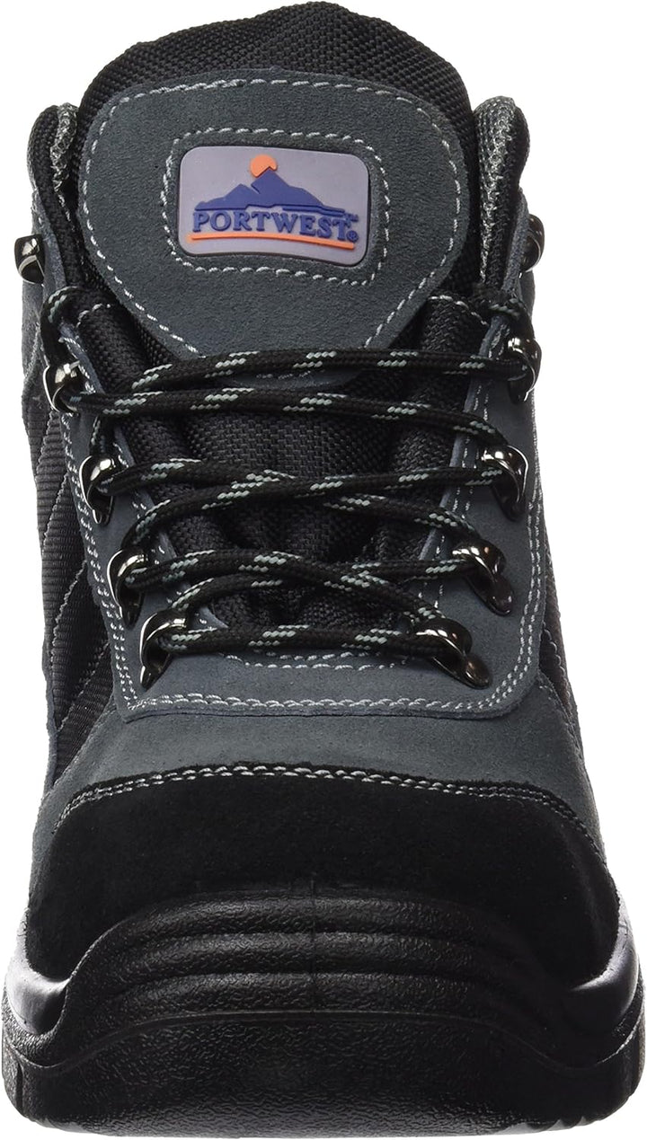 Portwest Steelite Trekker Sicherheitsstiefel S1P , Grösse: 44, Farbe: Schwarz, FW63BKR44 44 EU Schwa