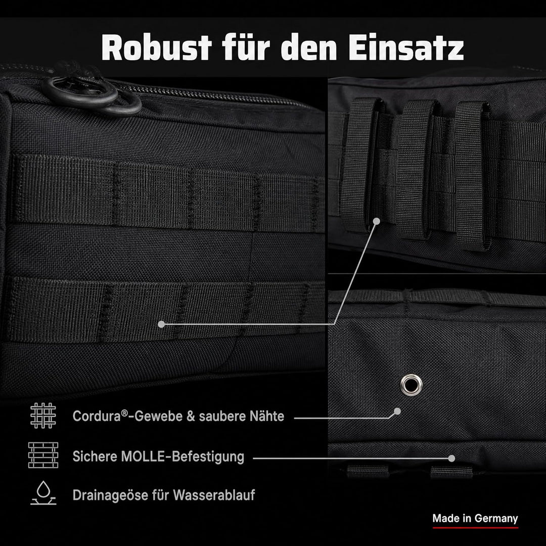 Zentauron Molle Tasche horizontal Utility Pouch für Rucksäcke Plattenträger Schutzwesten aus Cordura