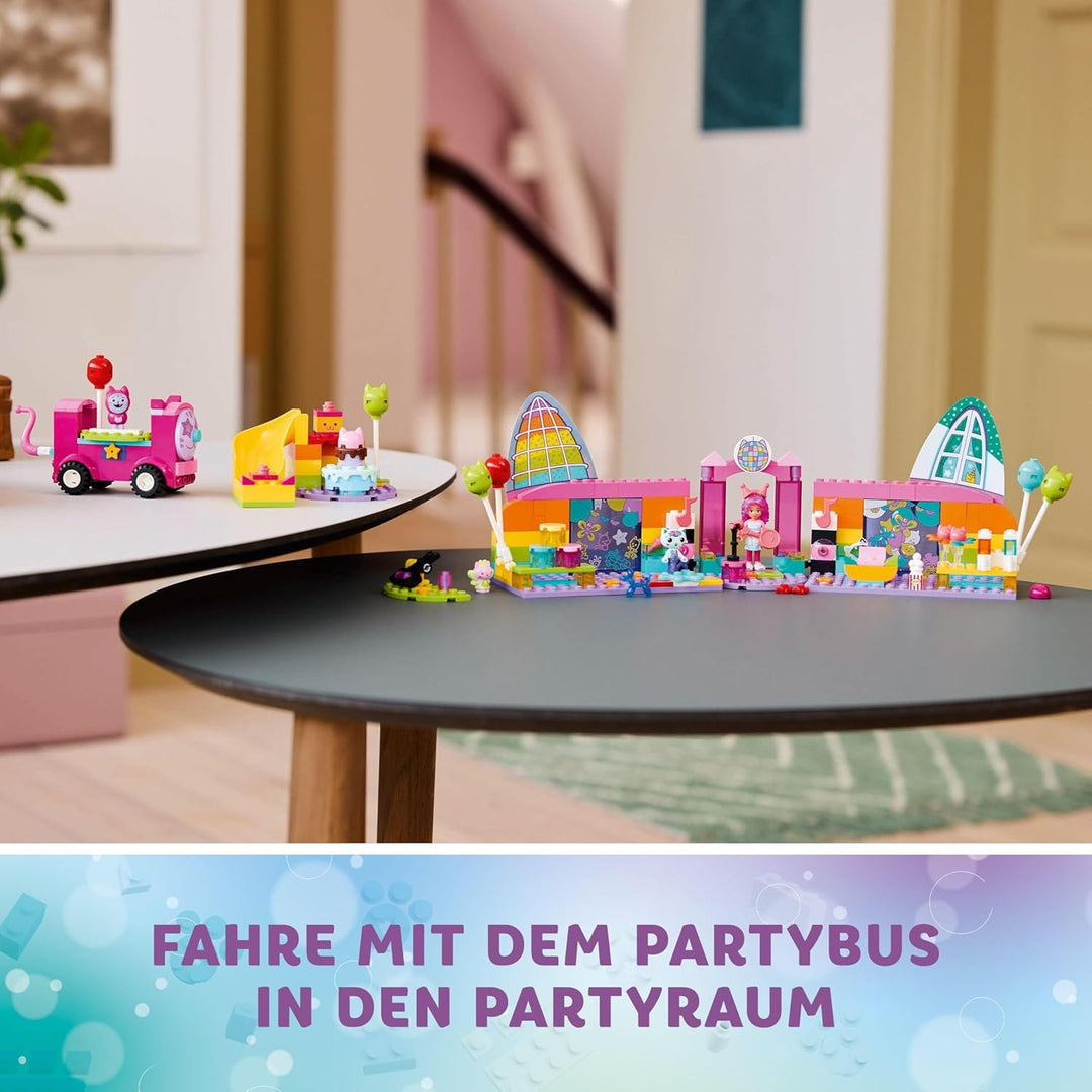 Lego 4+ Gabbys Puppenhaus Gabbys Partyraum, Disco-Spielset mit Rutsche und Tierfiguren für kreative