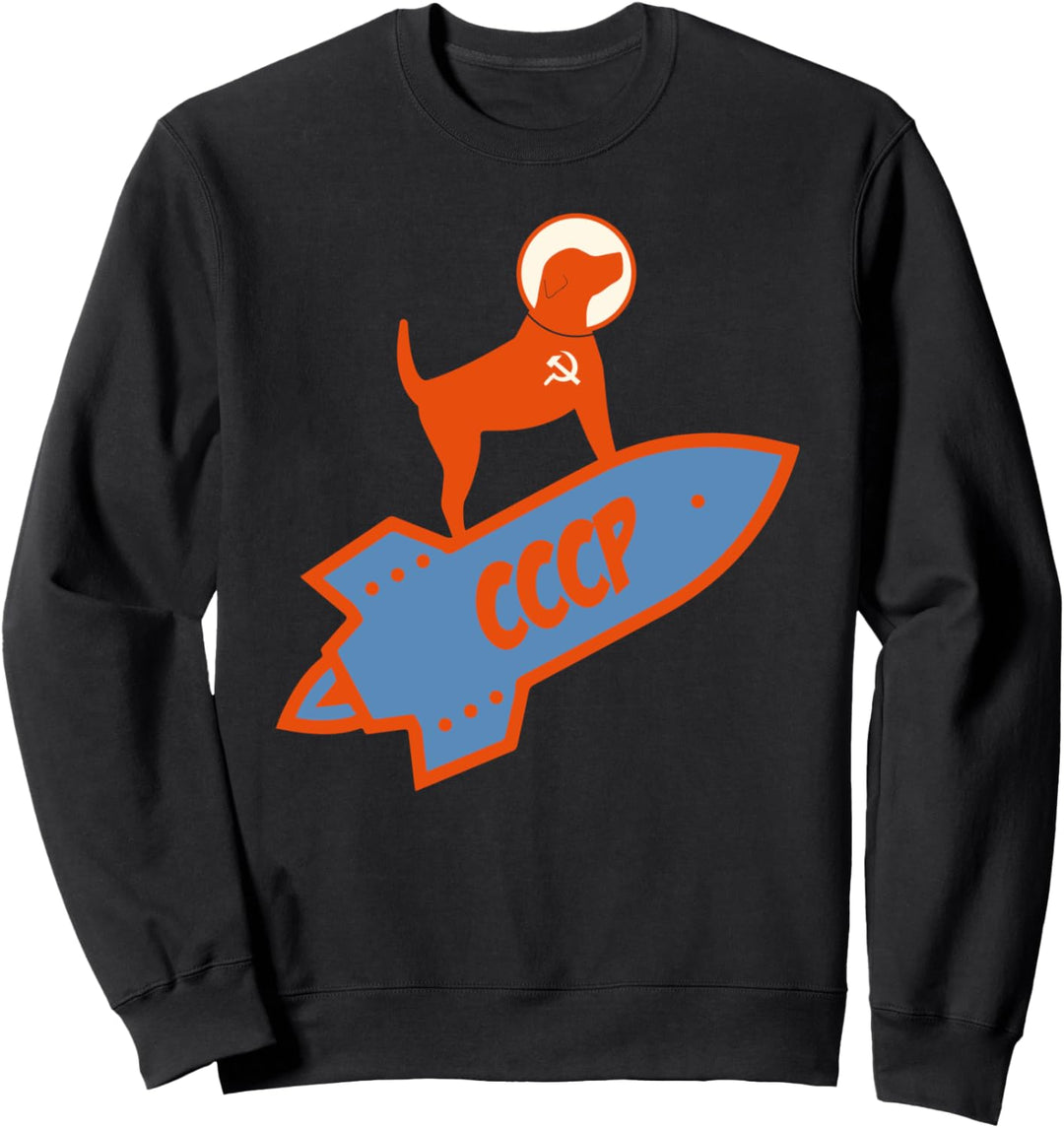 Laika Hund Sputnik Weltraumreise UdSSR Sweatshirt