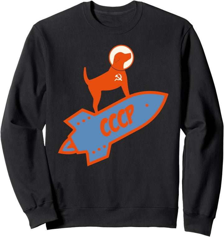 Laika Hund Sputnik Weltraumreise UdSSR Sweatshirt