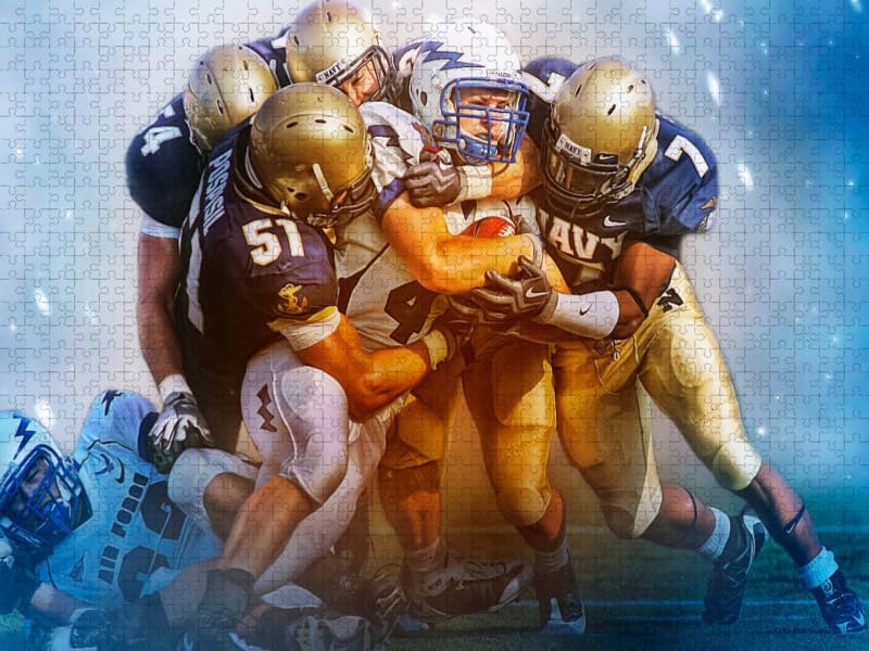 CALVENDO Puzzle American Football - Fight - 1000 Teile Foto-Puzzle für glückliche Stunden, 1000 Teil