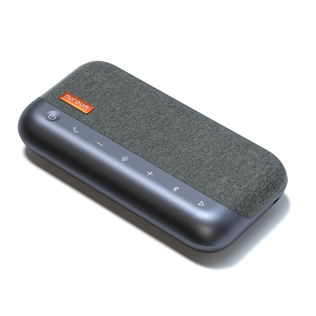 Nuroum A35 Konferenzlautsprecher und Mikrofon, AI-Powered Noise Cancelling, 32kHZ 13ft Voice Pickup/