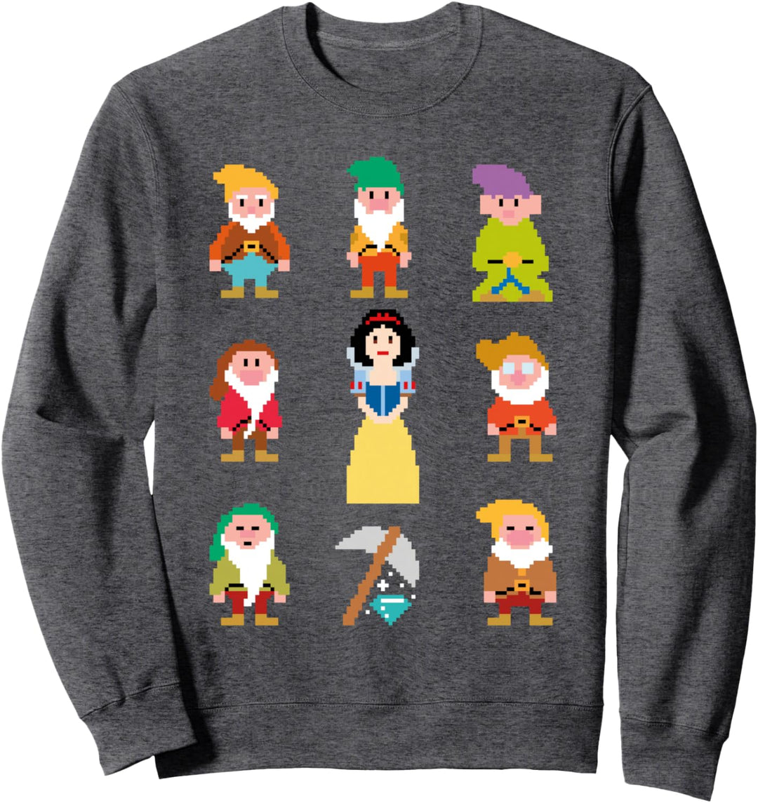 Disney Snow White & Pixelated Dwarfs Sweatshirt