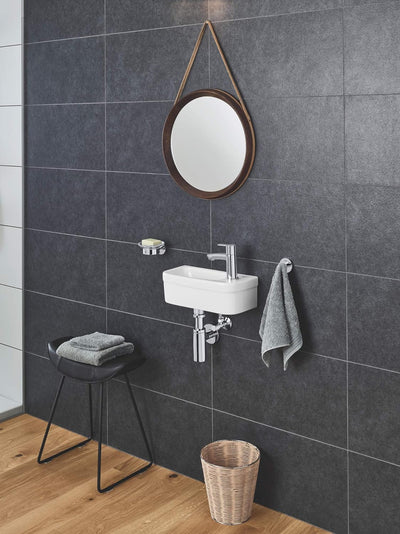 GROHE Euro - Mini Handwaschbecken (37 cm, wandhängend, Hygieneoberfläche), alpinweiss, 39327000