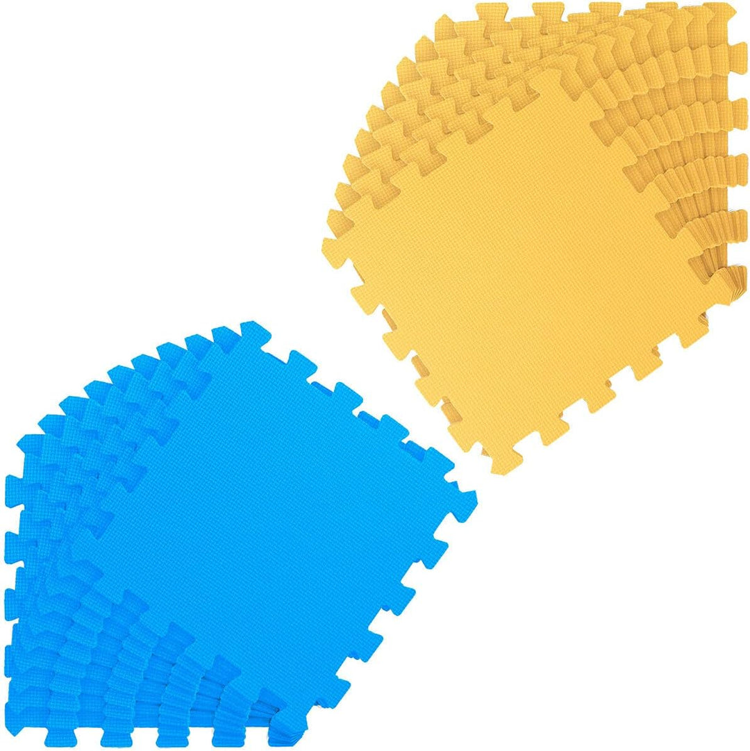 LittleTom 18 Teile Spielmatte Baby ab Null - 30x30 Schaumstoff Puzzlematte Kinder Isomatte Baby Spie