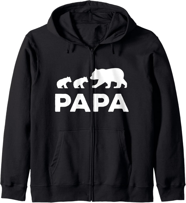 Papa von Zwillingen Bär Kapuzenjacke