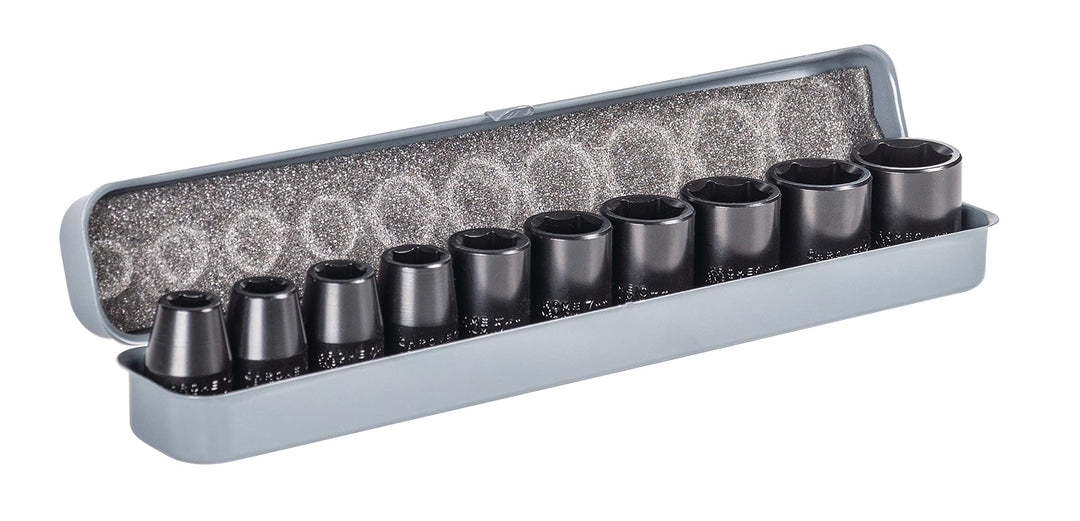 Aircraft Schlagschraubernüsse-Set 1/2" 10-tlg. (Grössen 10, 11, 12, 13, 15, 17, 19, 21, 22, 24 mm, i