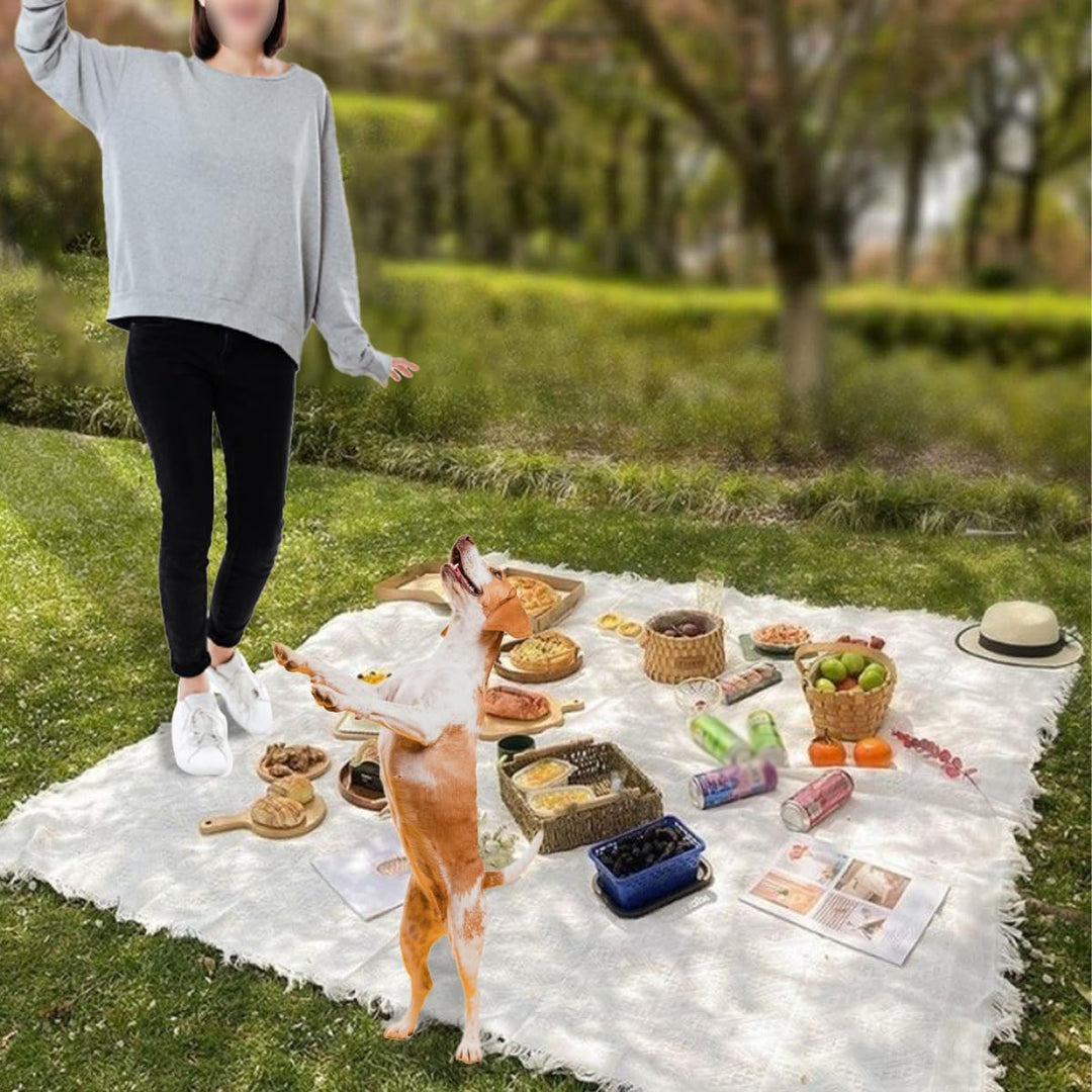 Boho Picknickdecke – 90 x 180 cm, leichte Outdoordecke, Wasserabweisende und waschbare Matte für Par