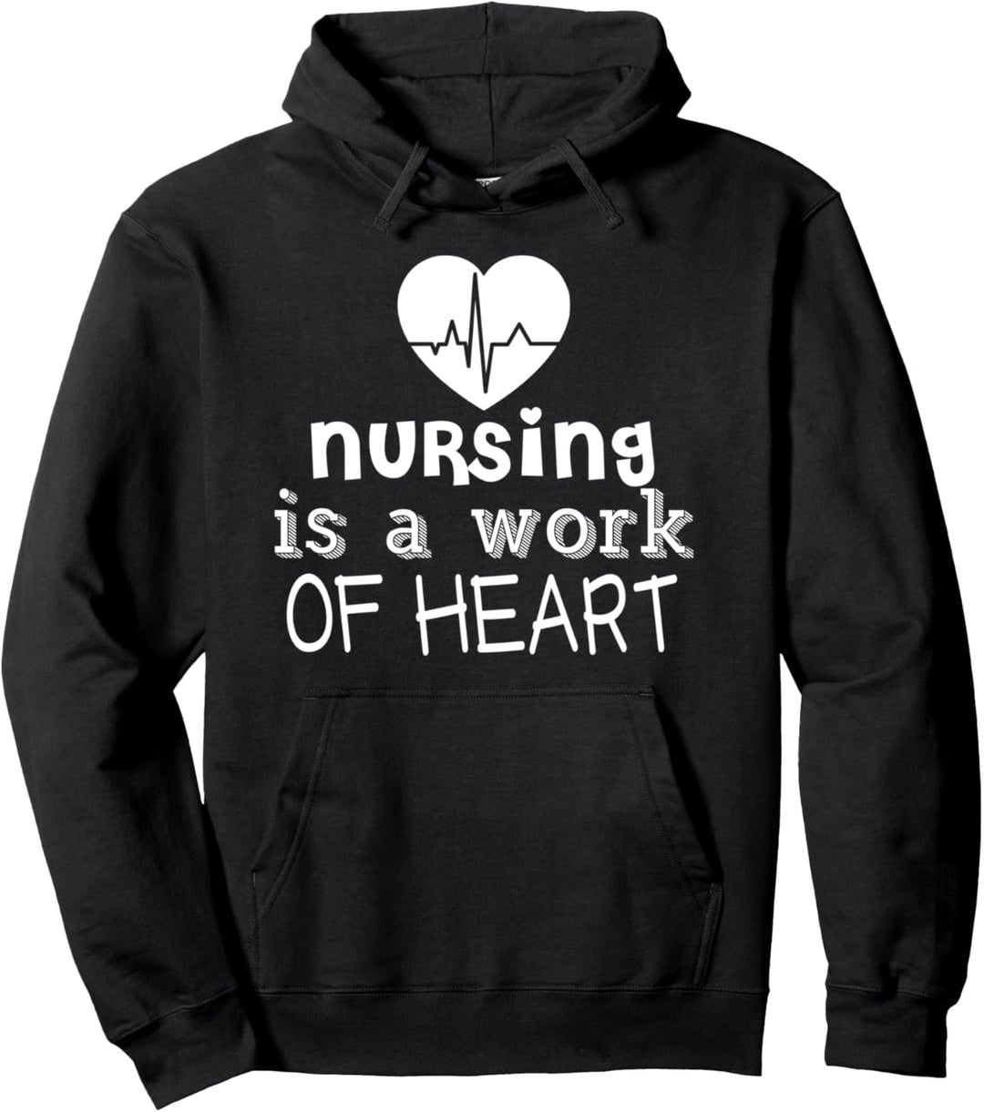 Pflege ist ein Werk des Herzens - Lustige Krankenschwester Pullover Hoodie