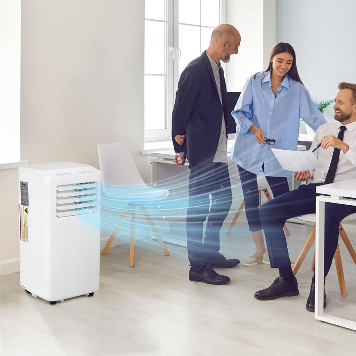 LEADZM Mobile Klimagerät klimaanlage,10000 BTU 1120W, Raumgrösse bis 32㎡,Air Conditioner mit Ablufts