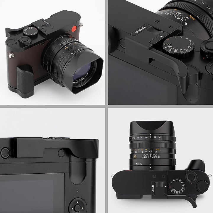 Haoge THB-QB Metall-Blitzschuh-Daumenauflage, Daumenauflage, Handgriff, für Leica Q2 Kamera, Schwarz