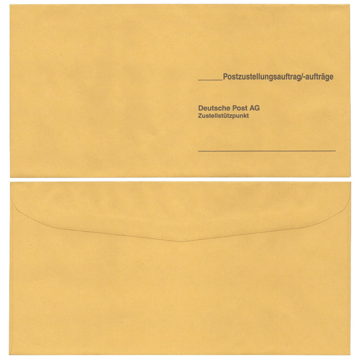 Postzustellungsumschläge Standard „ Postzustellungsauftrag “ - Zustellungshüllen KO 120 × 235 mm, Re