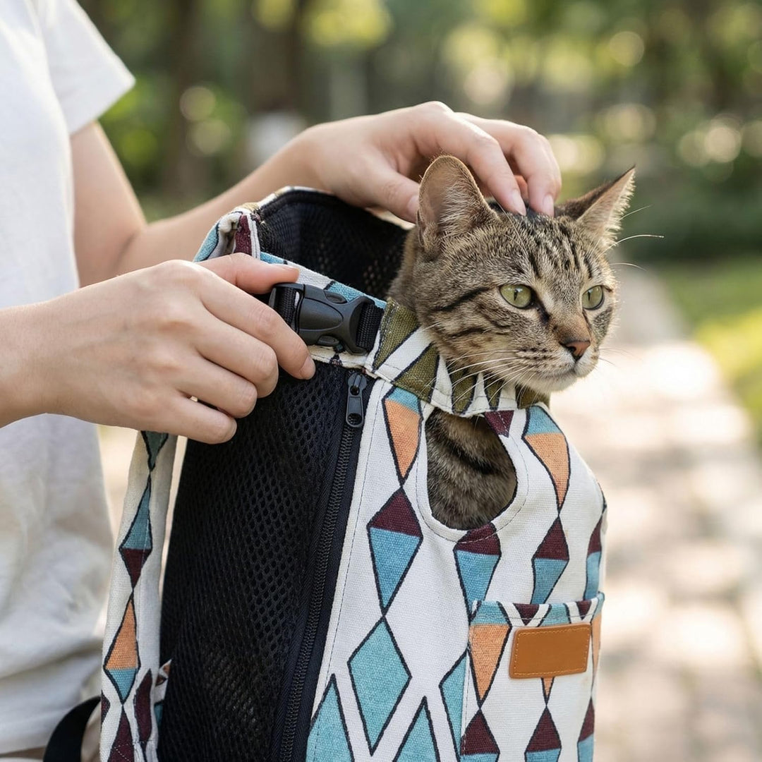 Hunderucksack bis 15 kg, Katzenrucksack für mittelgrosse Hunde, Cat Backpack mit Schultergurt, Haust