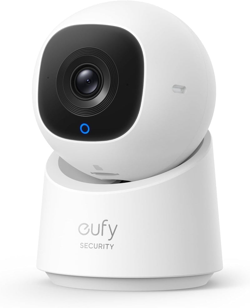 eufy Indoor Cam C220, 2K Überwachungskamera Innen, 360° Schwenk-/Neigefunktion, Indoor-Kamera mit WL