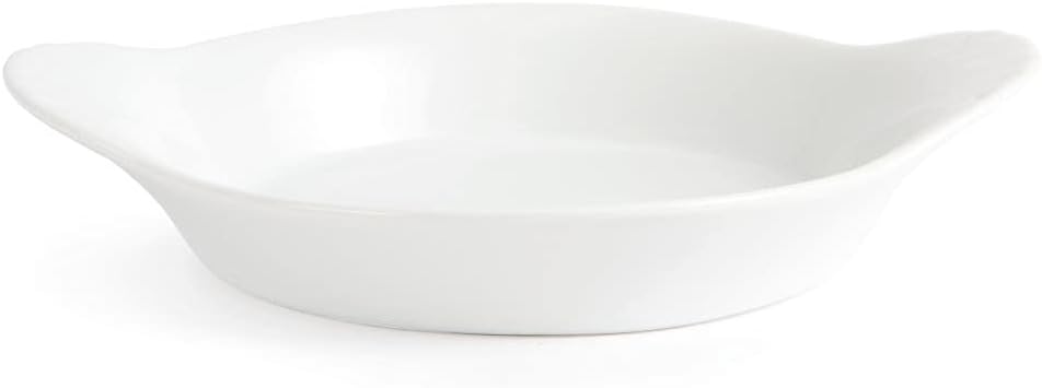 Olympia Whiteware Servierteller mit runden Ohren, 192 x 151 mm, Porzellan, 6 Stück 192X 151mm, 192X